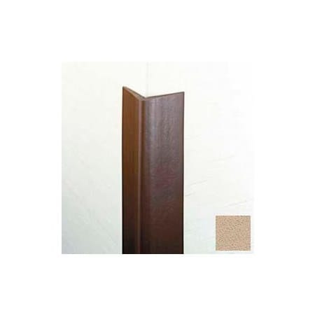 Pawling Flexible Vinyl Corner Guard, 1-3/4" Wings, 1/4" Radius, 4'H, Tan, Heavy Duty Flexible Vinyl CG-9-4-3